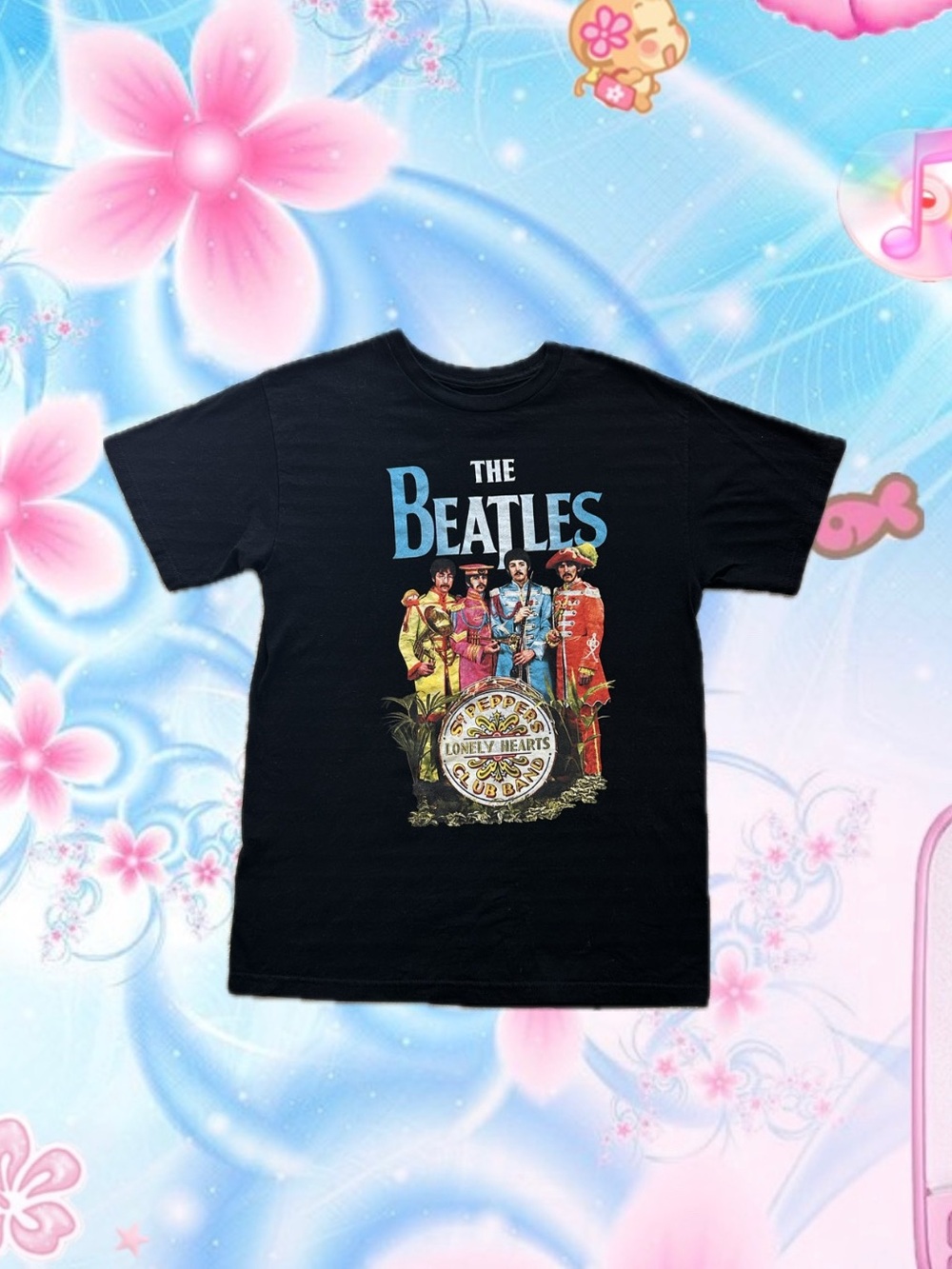 The Beatles Black Sgt. Pepper Tee